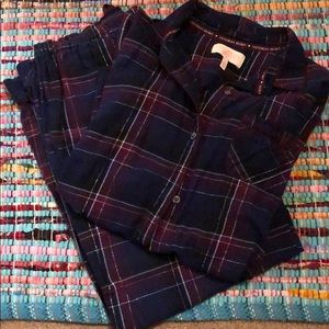 Plaid pajamas